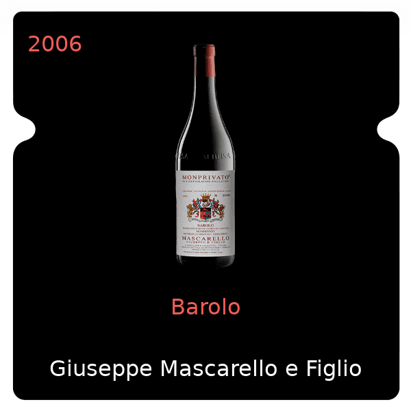Giuseppe Mascarello e Figlio Barolo 2006