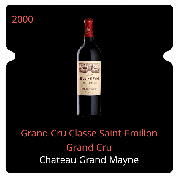 Grand Mayne Grand Cru Classe Saint-Emilion Grand Cru 2000