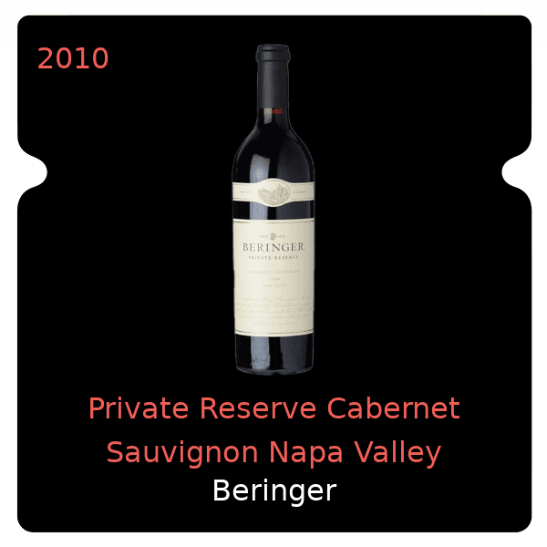 Beringer Private Reserve Cabernet Sauvignon Napa Valley 2010