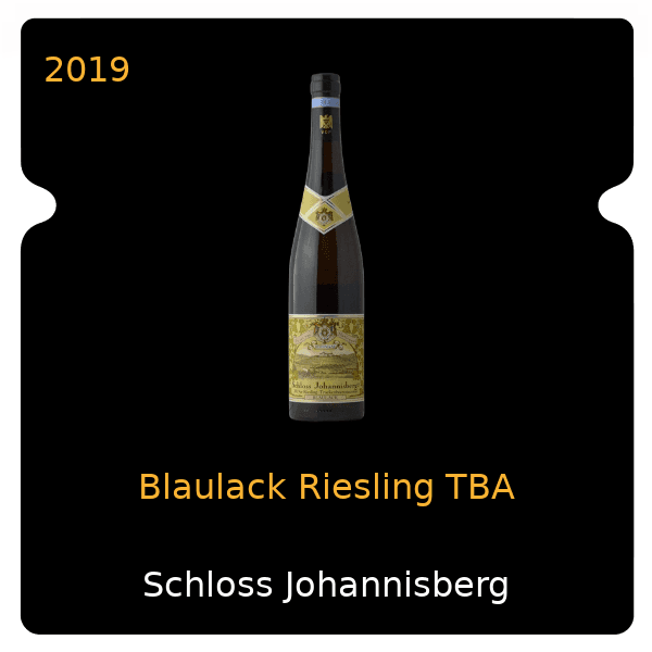 Johannisberg Blaulack Riesling TBA 2019