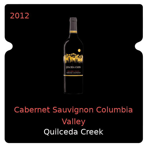 Quilceda Creek Cabernet Sauvignon Columbia Valley 2012