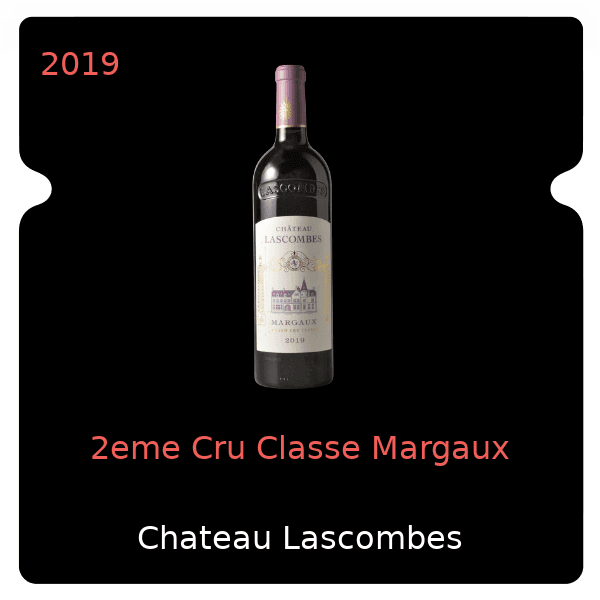 Lascombes 2eme Cru Classe Margaux 2019
