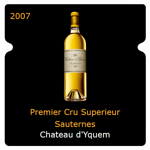 d'Yquem Premier Cru Superieur Sauternes 2007