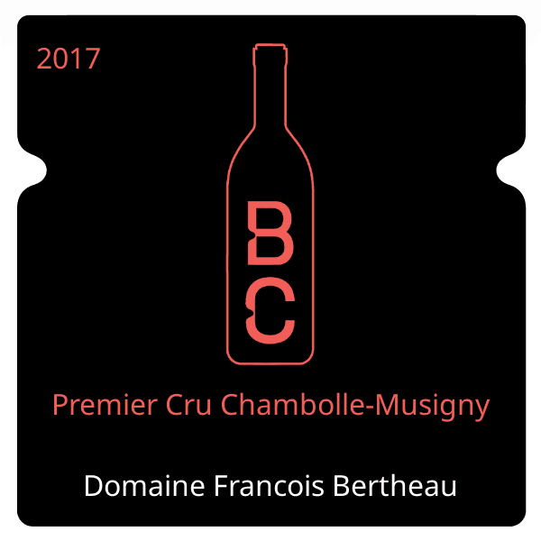Francois Bertheau Premier Cru Chambolle-Musigny 2017