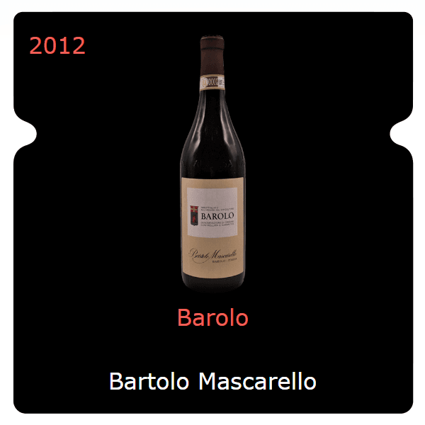 Bartolo Mascarello Barolo 2012