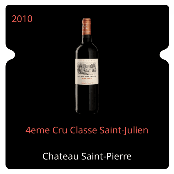 Saint-Pierre 4eme Cru Classe Saint-Julien 2010