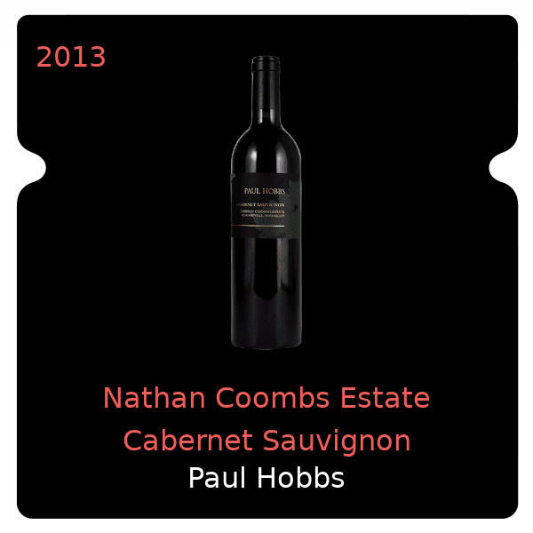 Paul Hobbs Nathan Coombs Estate Cabernet Sauvignon Coombsville 2013