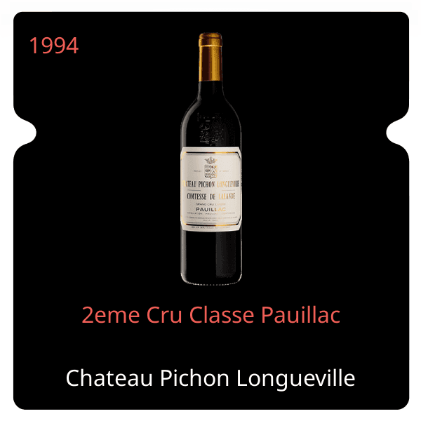 Pichon Longueville Comtesse de Lalande 2eme Cru Classe Pauillac 1994