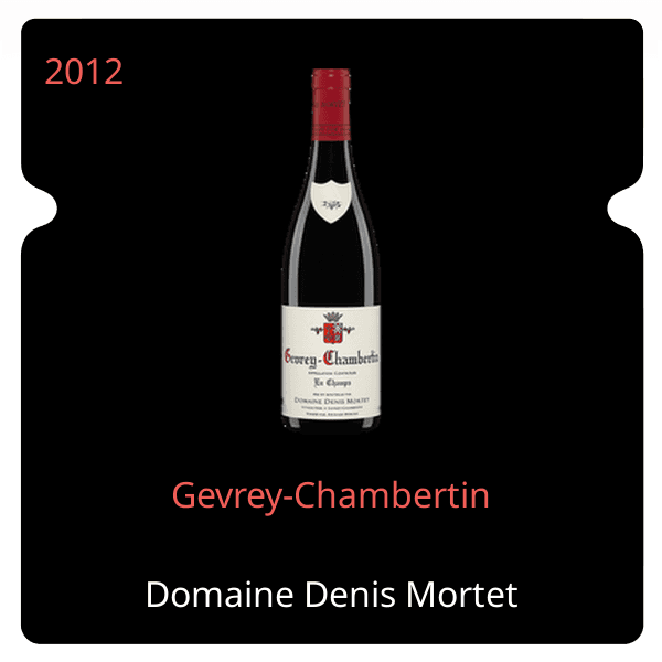 Denis Mortet Gevrey-Chambertin 2012