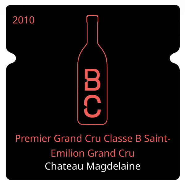 Magdelaine Premier Grand Cru Classe B Saint-Emilion Grand Cru 2010