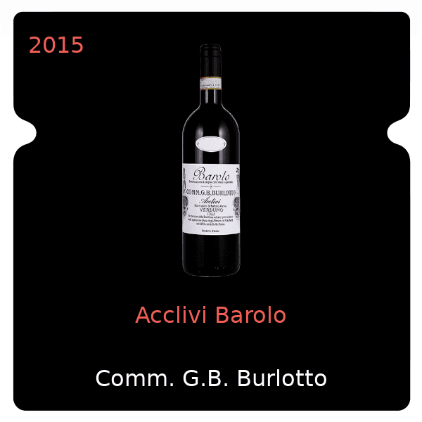 Comm. G.B. Burlotto Acclivi Barolo 2015