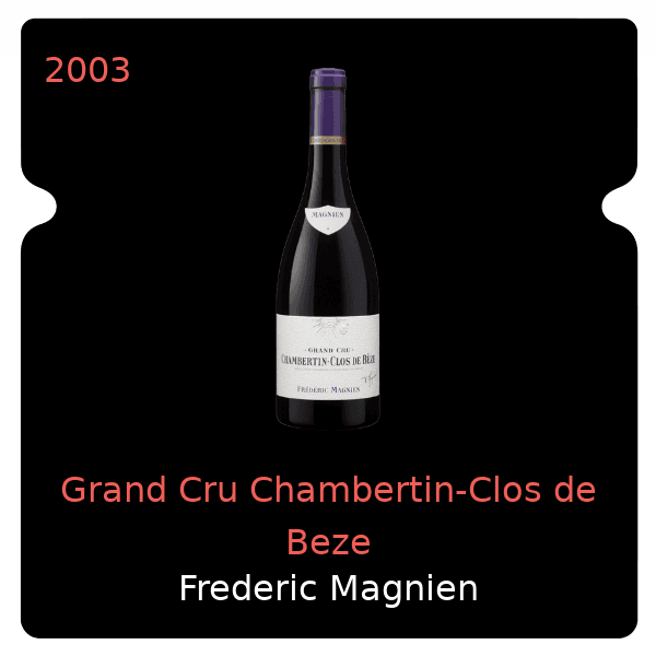 Frederic Magnien Grand Cru Chambertin-Clos de Beze 2003