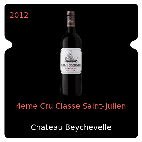 Beychevelle 4eme Cru Classe Saint-Julien 2012
