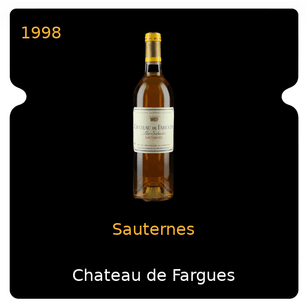 Fargues Sauternes 1998