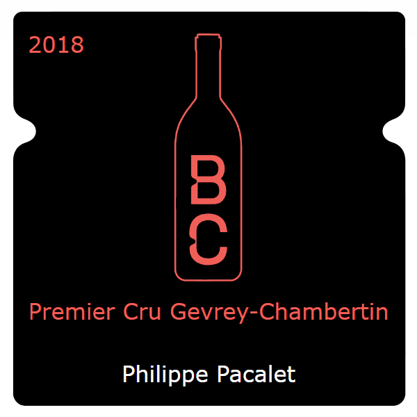 Philippe Pacalet Premier Cru Gevrey-Chambertin 2018