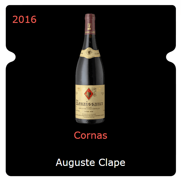 Auguste Clape Cornas 2016
