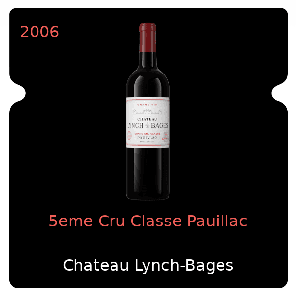 Lynch-Bages 5eme Cru Classe Pauillac 2006