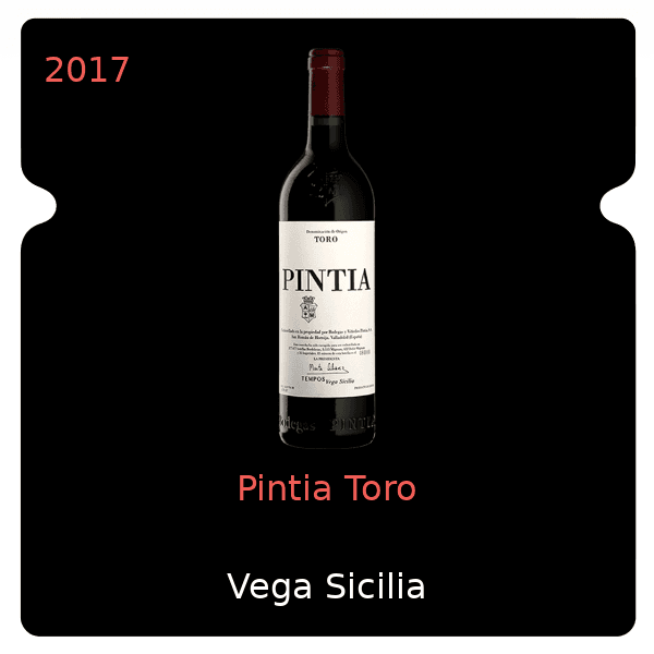 Vega Sicilia Pintia Toro 2017