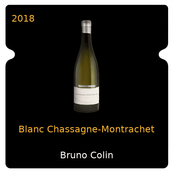 Bruno Colin Blanc Chassagne-Montrachet 2018
