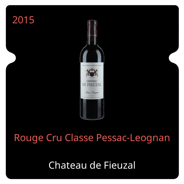 Meursault Rouge Cru Classe Pessac-Leognan 2015