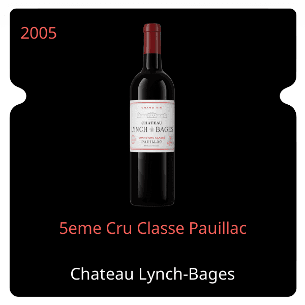 Lynch-Bages 5eme Cru Classe Pauillac 2005