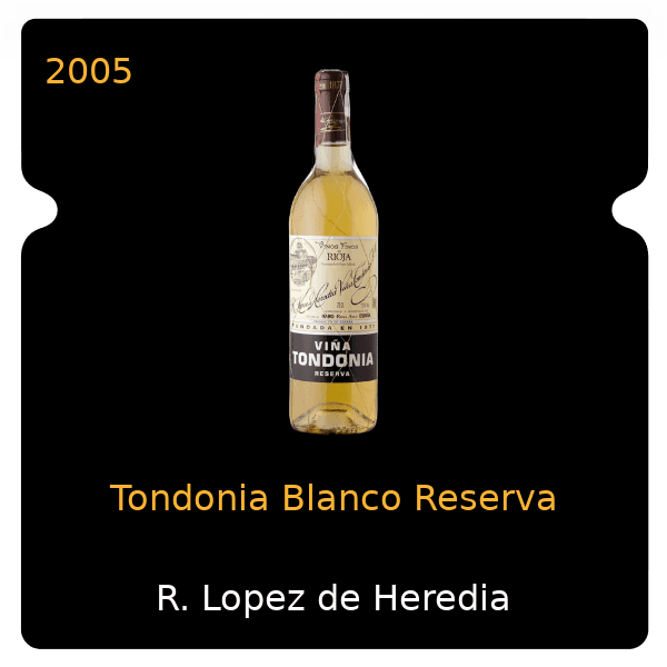 R. Lopez de Heredia Tondonia Blanco Reserva 2005