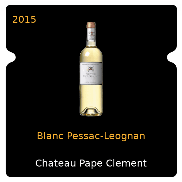 Pape Clement Blanc Pessac-Leognan 2015
