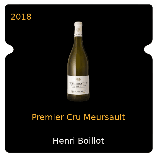 Henri Boillot Premier Cru Meursault 2018