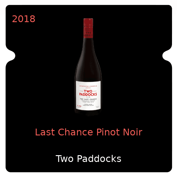 Two Paddocks Last Chance Pinot Noir 2018