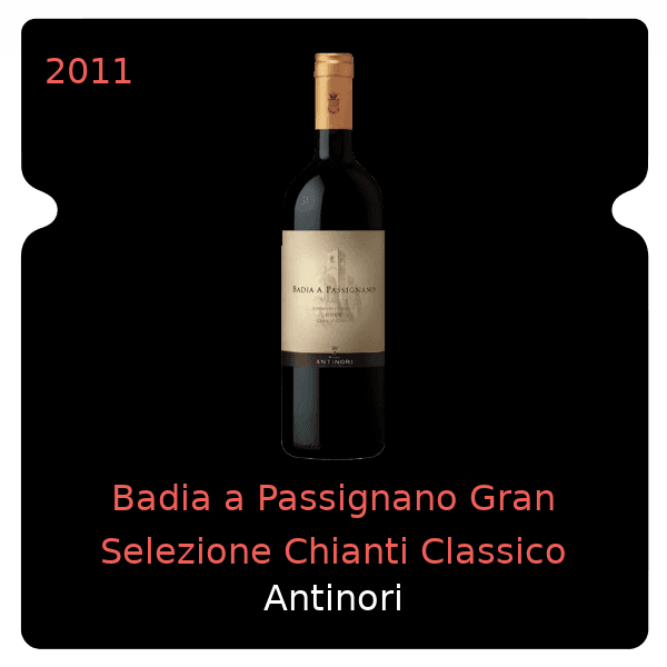 Antinori Badia a Passignano Gran Selezione Chianti Classico 2011