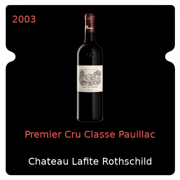 Lafite Rothschild Premier Cru Classe Pauillac 2003