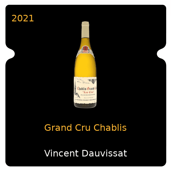 Vincent Dauvissat Grand Cru Chablis 2021