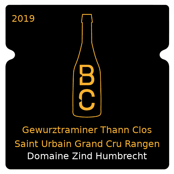 Zind Humbrecht Gewurztraminer Thann Clos Saint Urbain Grand Cru Rangen 2019