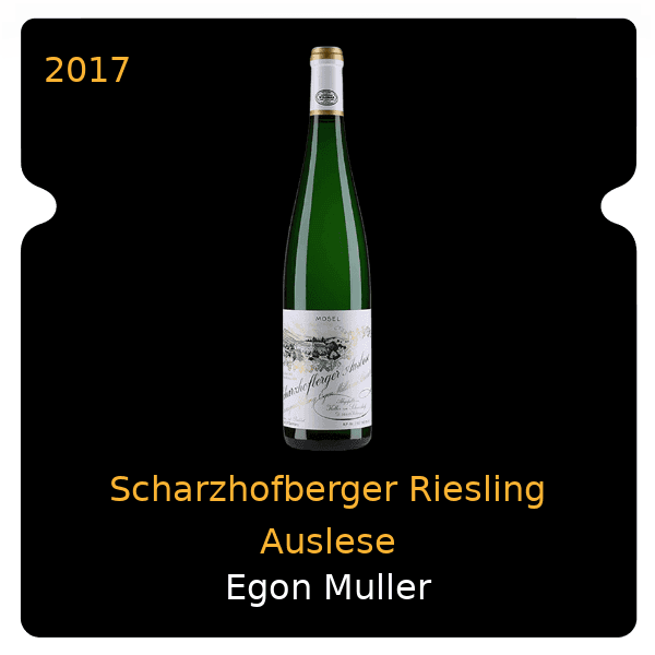 Egon Muller Scharzhofberger Riesling Auslese 2017