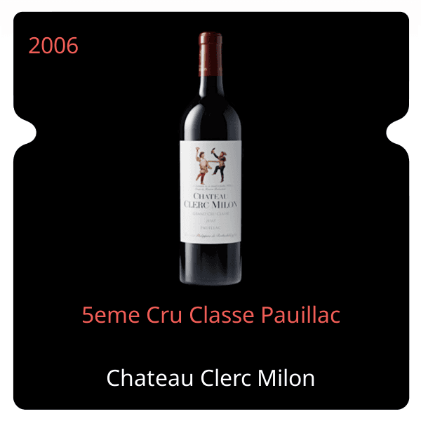 Clerc Milon 5eme Cru Classe Pauillac 2006