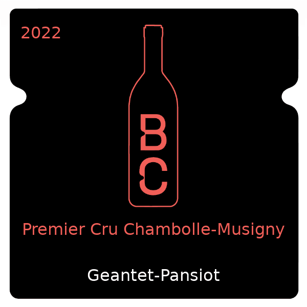 Geantet-Pansiot Premier Cru Chambolle-Musigny 2022