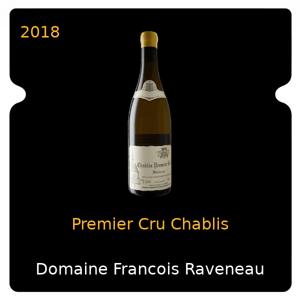 Francois Raveneau Premier Cru Chablis 2018