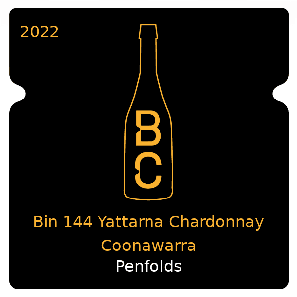 Penfolds Bin 144 Yattarna Chardonnay Coonawarra 2022