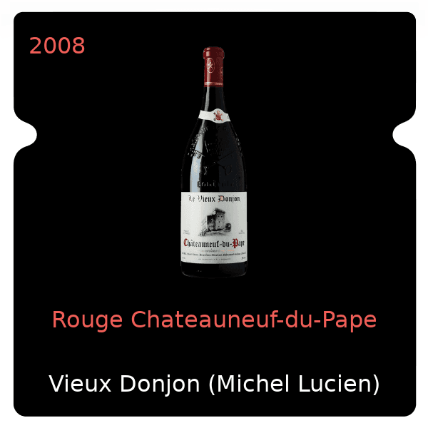 Vieux Donjon (Michel Lucien) Rouge Chateauneuf-du-Pape 2008
