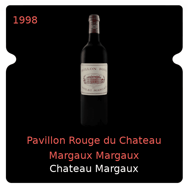 Margaux Pavillon Rouge du Chateau Margaux Margaux 1998