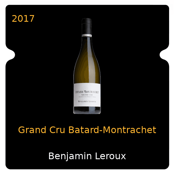 Benjamin Leroux Grand Cru Batard-Montrachet 2017
