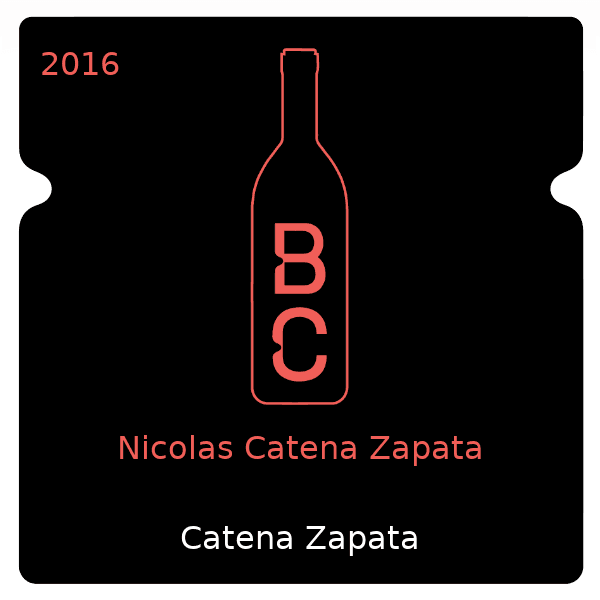 Zapata Nicolas Catena Zapata 2016