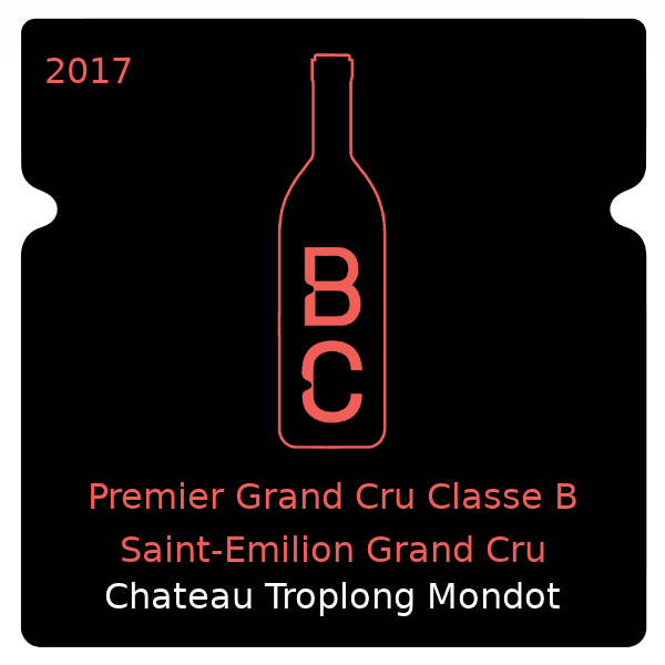 Troplong Mondot Premier Grand Cru Classe B Saint-Emilion Grand Cru 2017