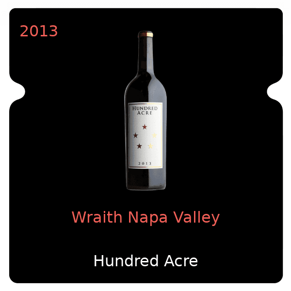 Hundred Acre Wraith Napa Valley 2013