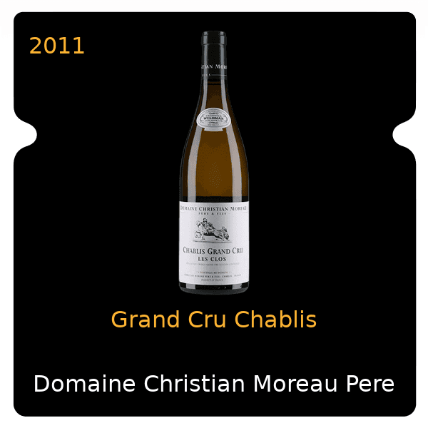 Christian Moreau Pere & Fils Grand Cru Chablis 2011
