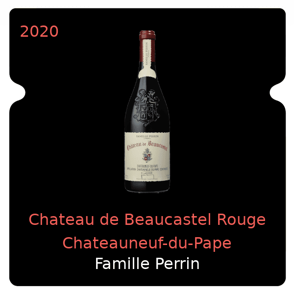 Famille Perrin Chateau de Beaucastel Rouge Chateauneuf-du-Pape 2020