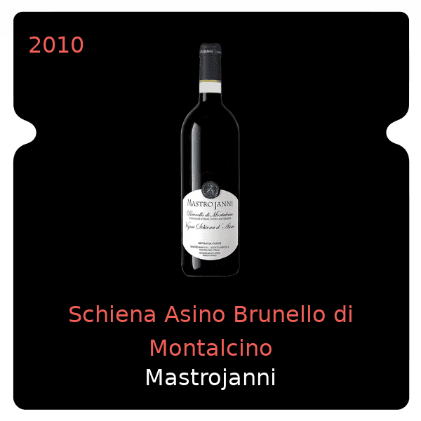 Mastrojanni Schiena Asino Brunello di Montalcino 2010