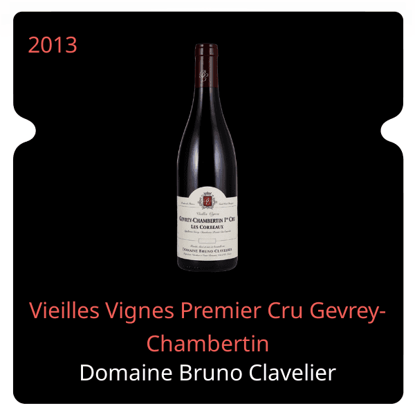 Bruno Clavelier Vieilles Vignes Premier Cru Gevrey-Chambertin 2013