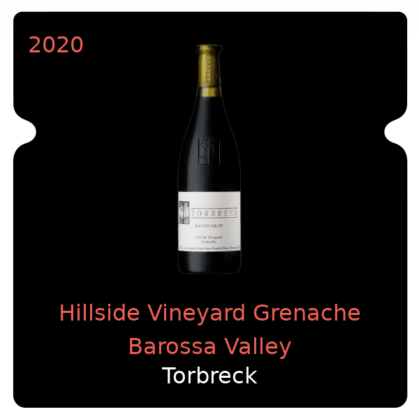 Torbreck Hillside Vineyard Grenache Barossa Valley 2020