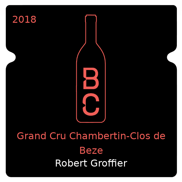 Robert Groffier Grand Cru Chambertin-Clos de Beze 2018